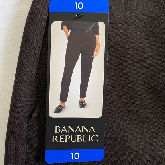 Banana Republic Ladies Ponte Pants, Straight Leg, Stretch, Brown, Size 10 NWT - Picture 4 of 15